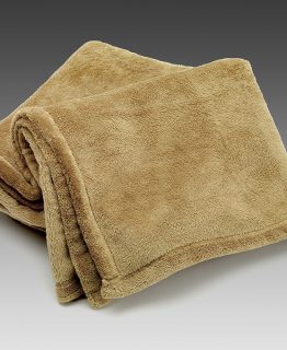 80″ x 90″ Full Size Micro Fleece Blanket Tan color- Microfleece Blankets