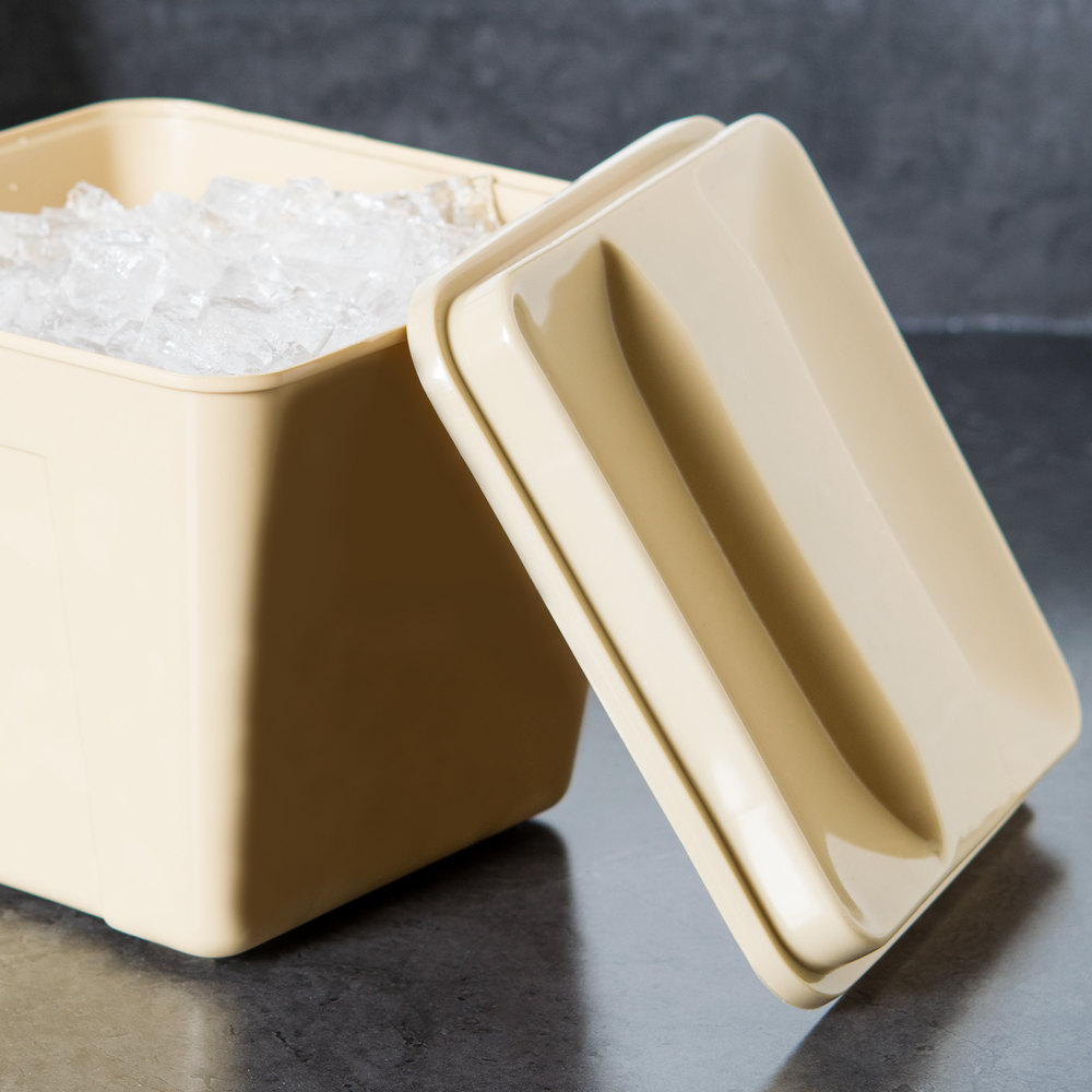 Ice Bucket Lids, Square, “BEIGE” 6dz per case AGH Hospitality Supplies