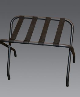 Luggage Rack Without Back, Powder Coated