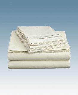 54" x 80" x 14" Full size Fitted Sheets, T200, Bone color