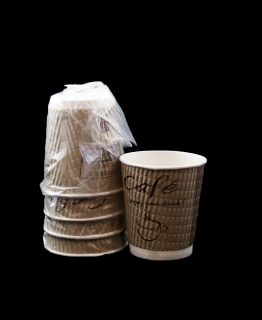 9oz Individually Wrapped Rippled Trophy Cups -AGH Supply