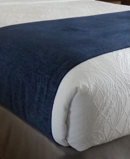 Bed Scarf Navy Color - hotel bed scarves