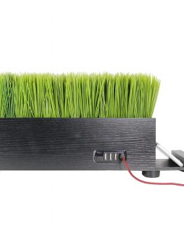 4-Port USB Charging Station Power Plant  Grass Black