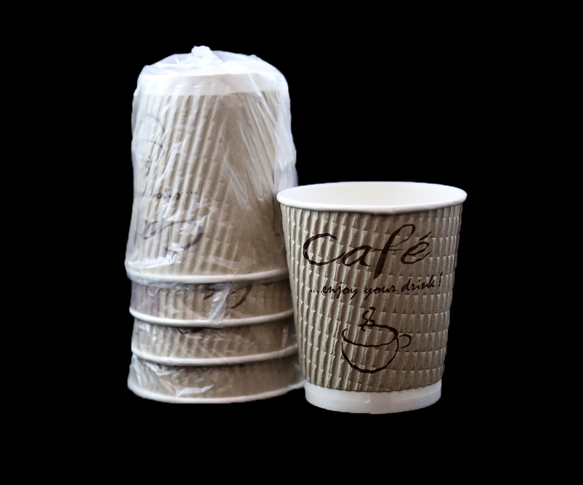 Rippled Trophy Cups, Unwrapped, 9oz-900/cs