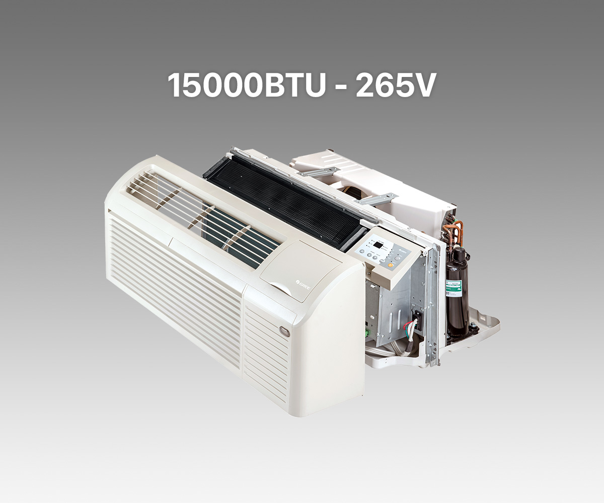 Coastal Protection -42" Air Conditioner 15000BTU Cooling with Electric Heating 265V, 2.45KW,3.45KW & 5KW, 20Amps