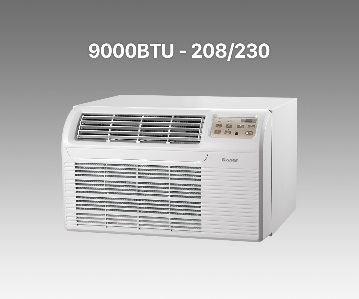 26" Air Conditioner 9000BTU, Straight Cool/Electric Heating T2600 Through-The-Wall Air Conditioner Unit, 208/230V
