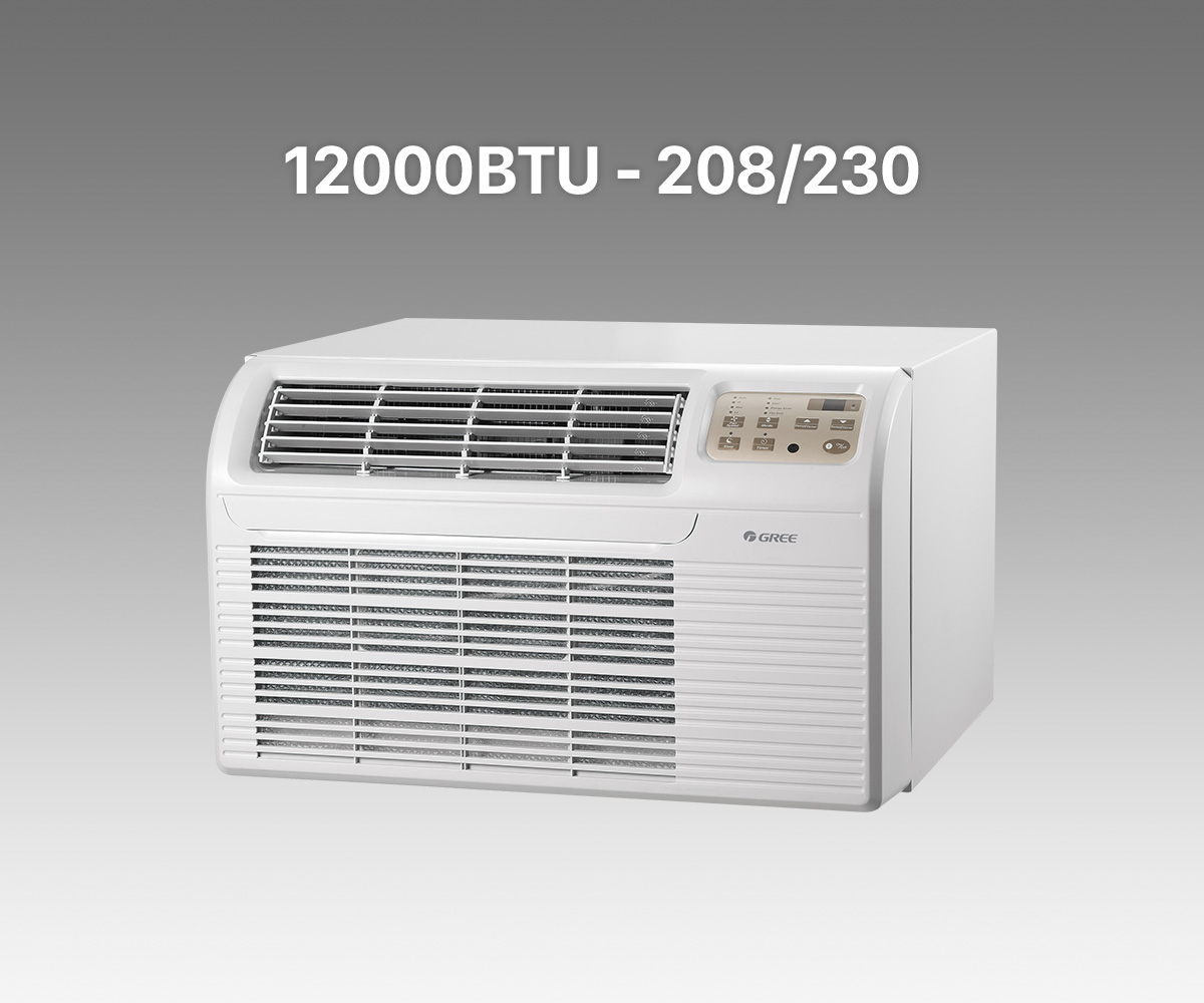 26" Air Conditioner 12000BTU, Straight Cool/Electric Heating T2600 Through-The-Wall Air Conditioner Unit, 208/230V