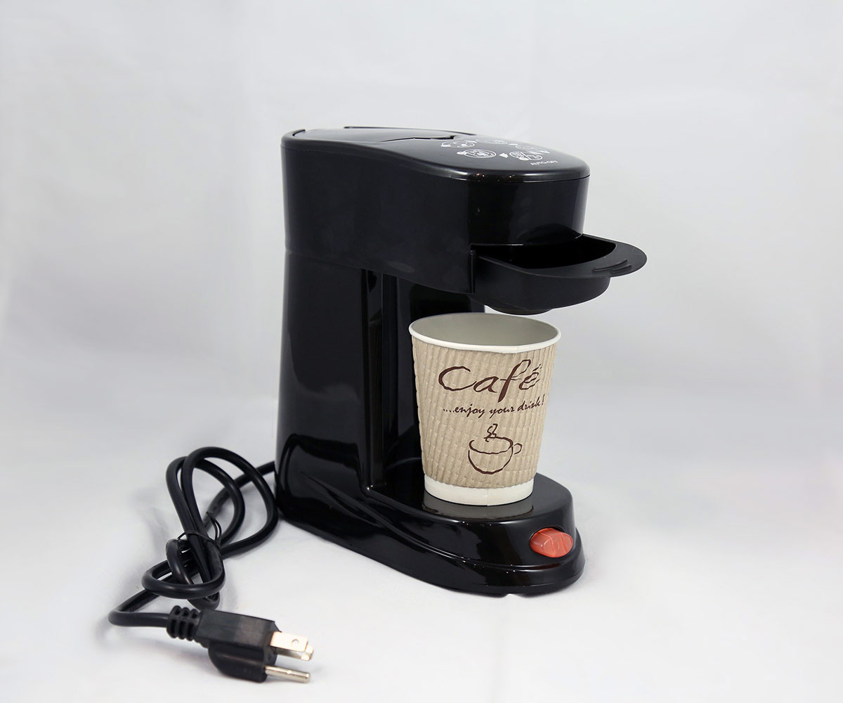 Coffee Maker, 1 cup, Auto Shut-off, Black, 6 pcs/case