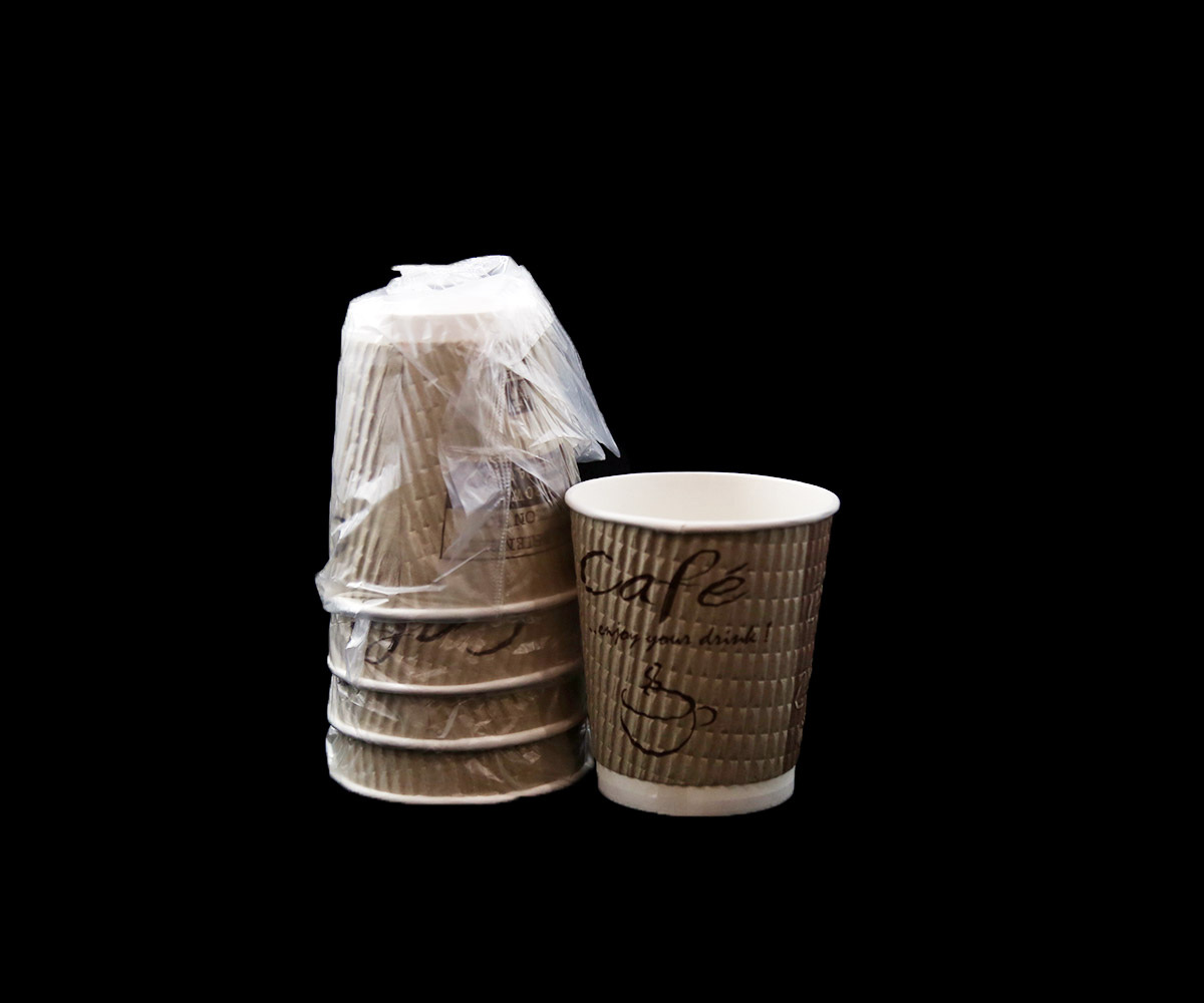 Rippled Trophy Cups, Ind.Wrapped, 9oz-900/cs