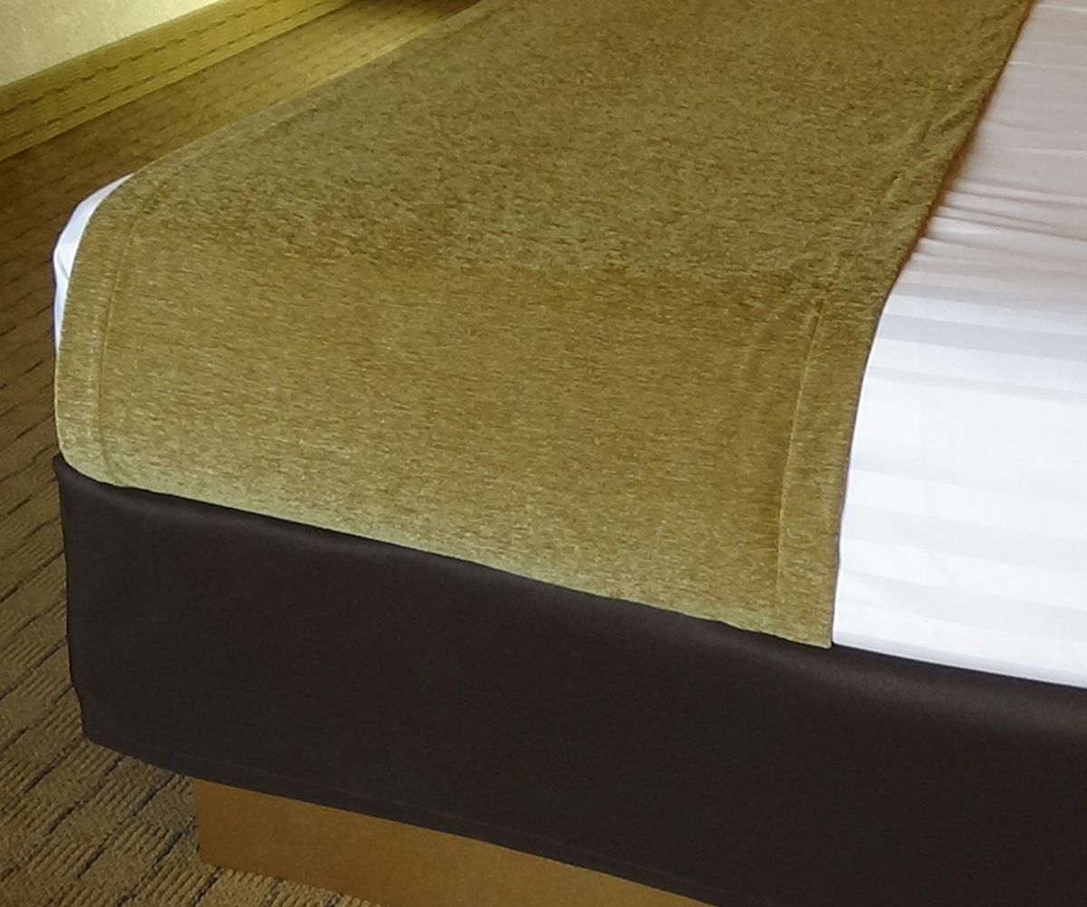 Shantung Box Spring Cover - COCOA