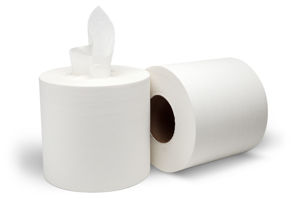 Center Pull Paper Towel White, 2ply-600', 6 Per Case.