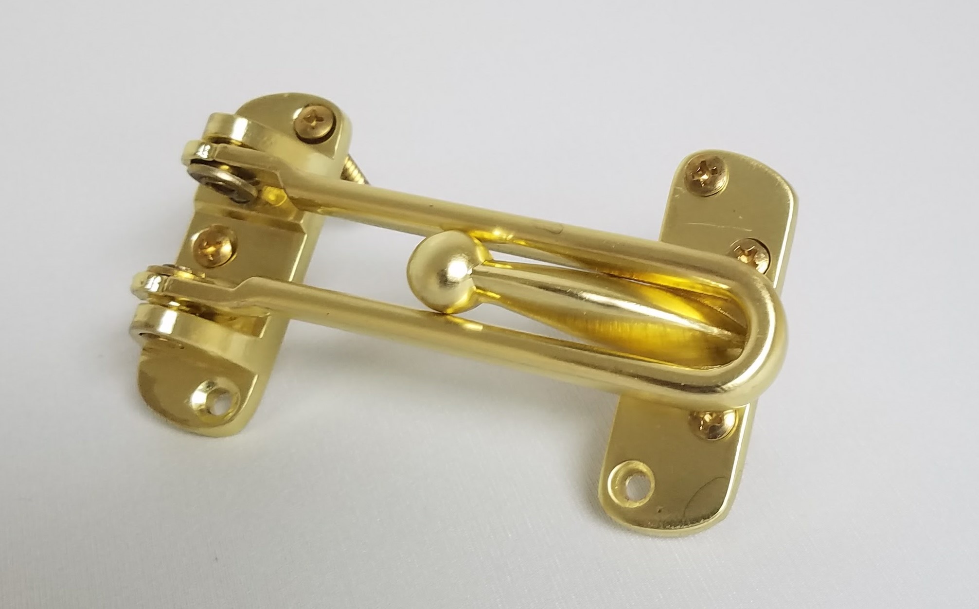 Door Guard with Ball Bearing Polish Brass BBDHG88 US4 10 pcscase