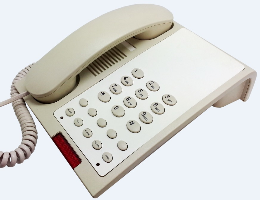 Guest Room Telephone With Speaker -Beige, 12 per case