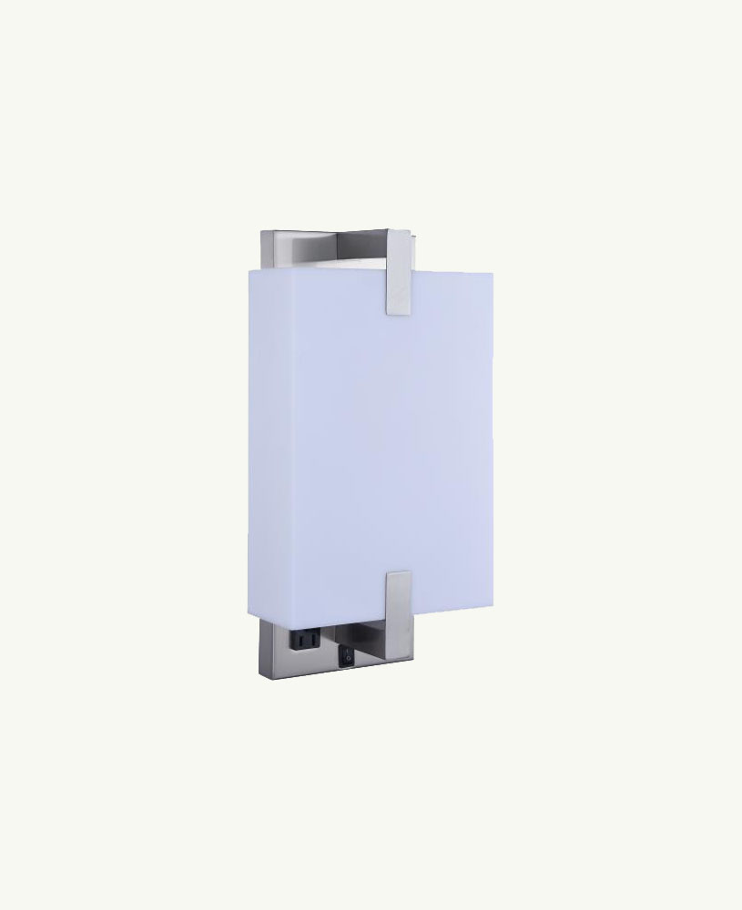 Single Outlet Acrylic Wall Scone