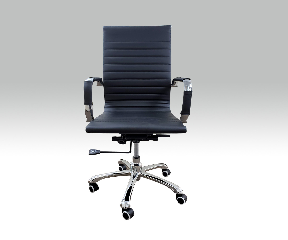 Ergonomic Hotel Desk Chair With Armrest Black Color