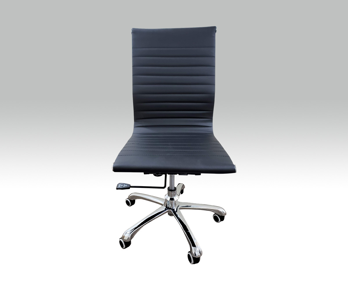 Ergonomic Hotel Dest Chair Without Armrest Black Color