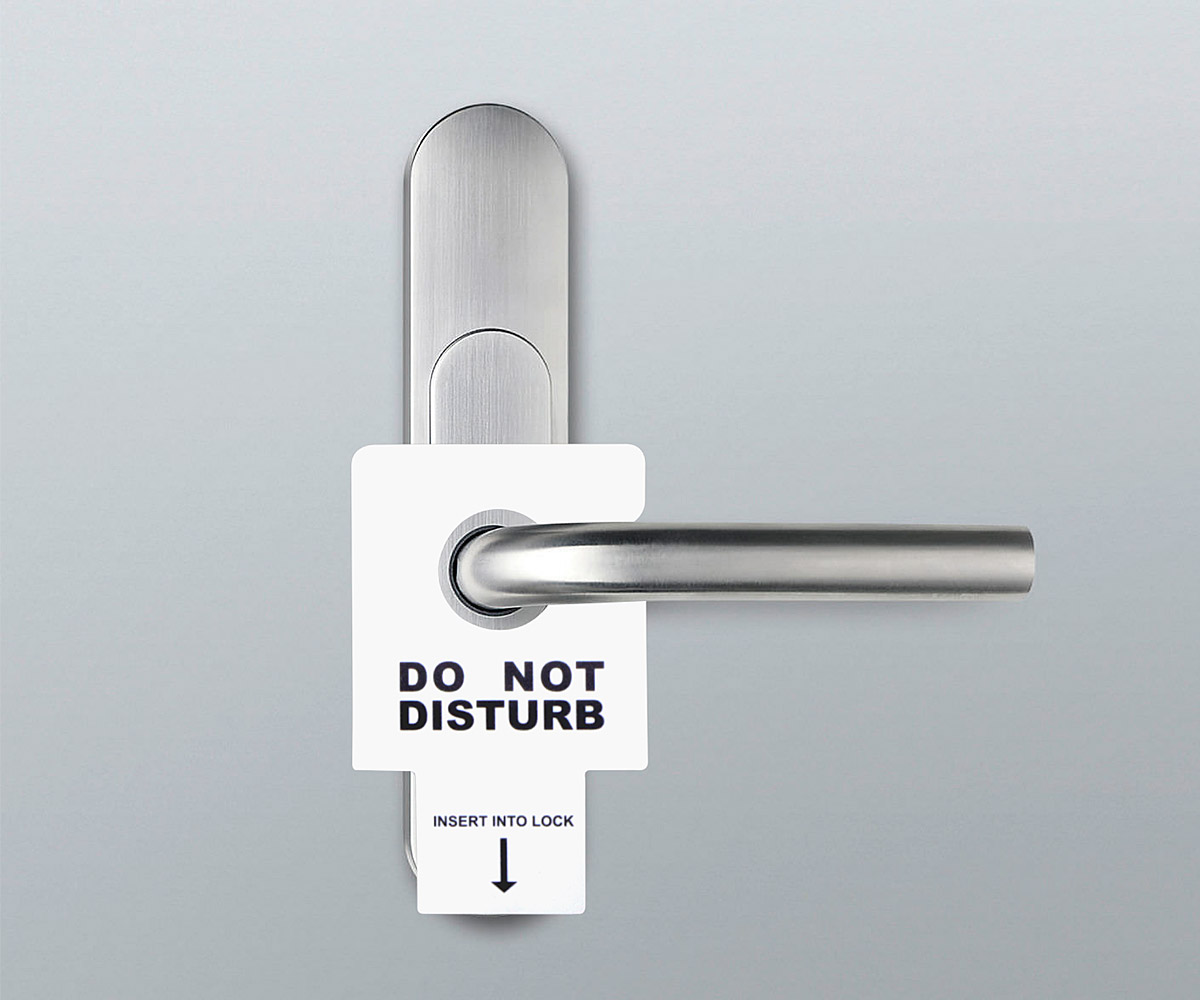 Do not Disturb Sign, 5 Language, 100/cs