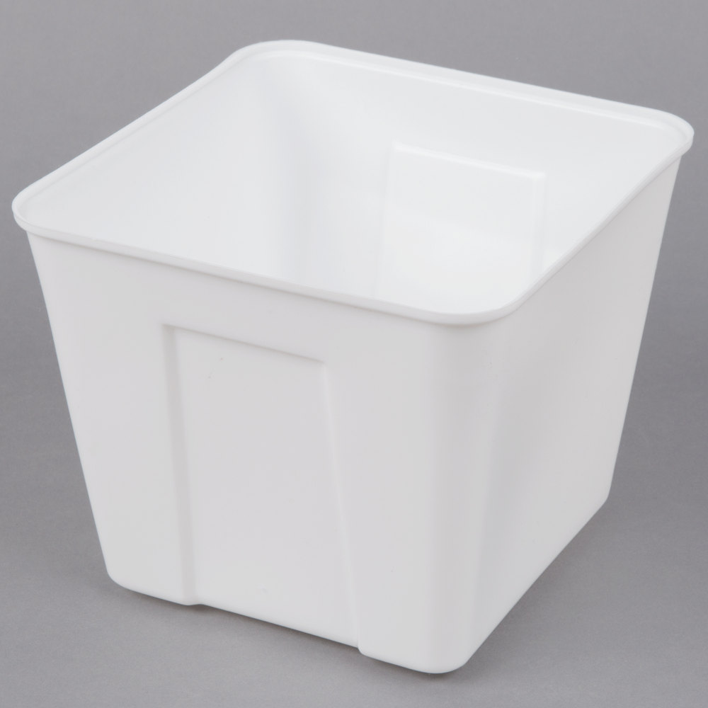 Ice Bucket, 3qt, "WHITE" Square -6dz per case