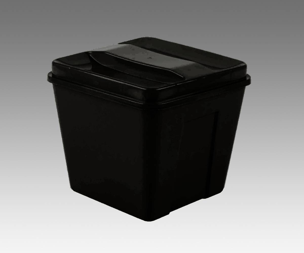 Ice Bucket, 3qt, "BLACK" Square -6dz per case