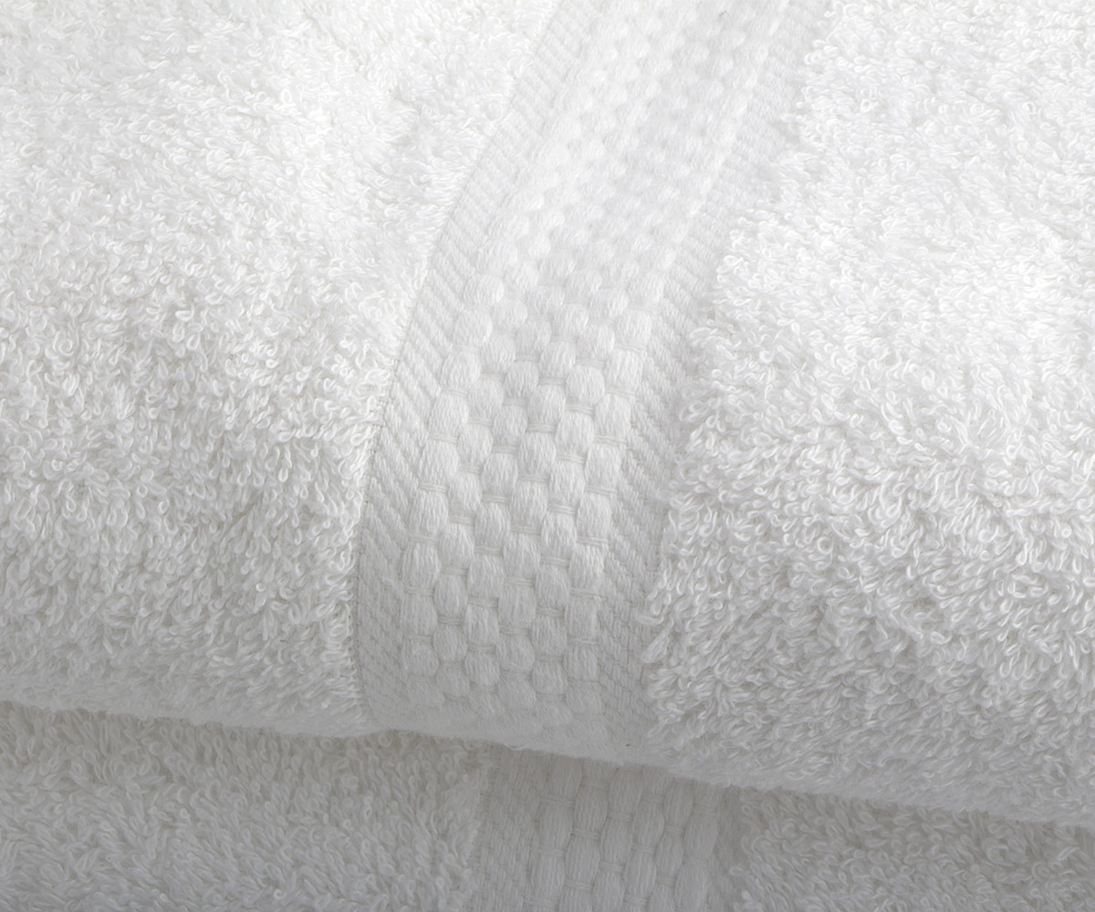 24" x 50"- 10.5lbs Premium Quality Bath Towel, Dobby Border, 86% Cotton-14% Polyester -5dz per case