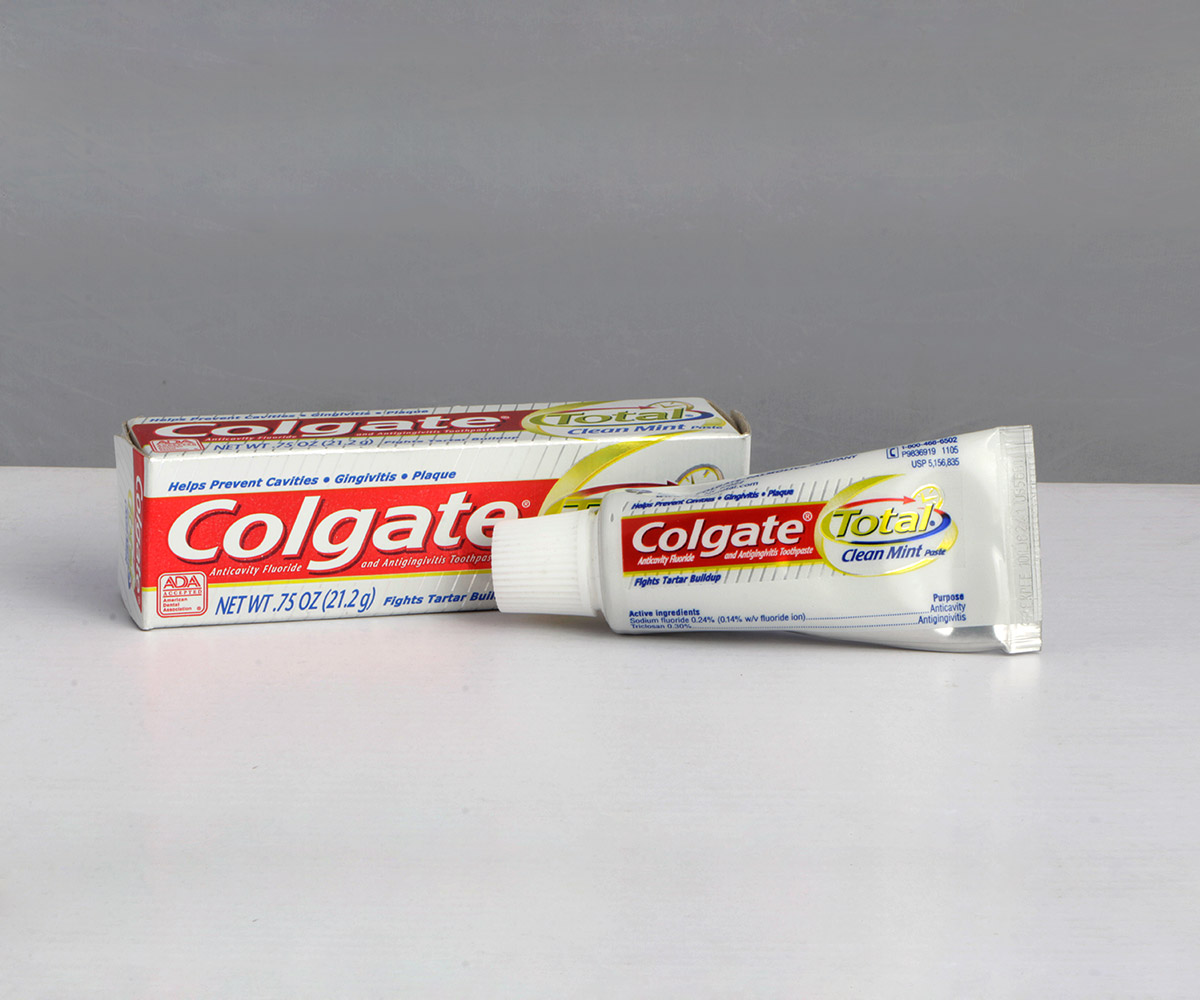 Tooth Paste Tube, "Colgate" .75oz, Total Clean Mint, 24/cs
