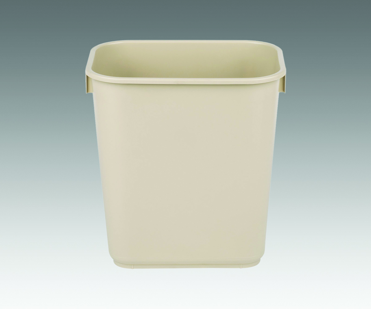 Waste Basket, Fire Retardant, 14qt, "BEIGE" 12/cs