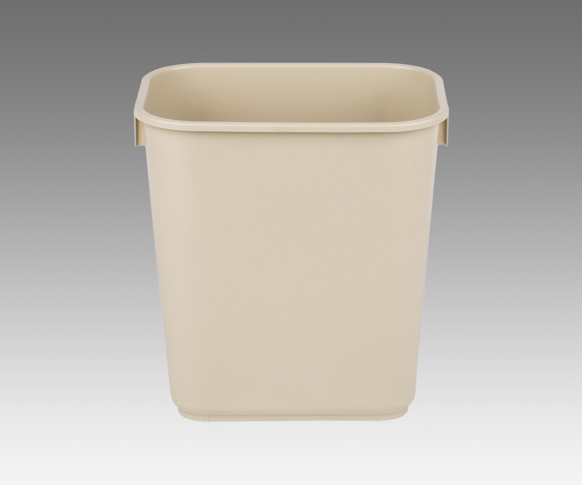 Waste Basket, 14qt, "BEIGE" 12/cs