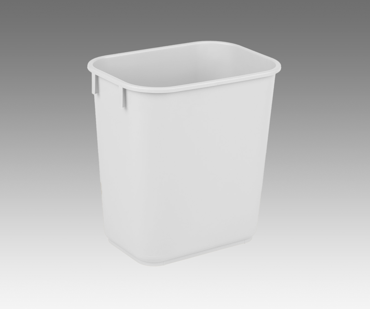 Waste Basket, 14qt, "WHITE" 12/cs