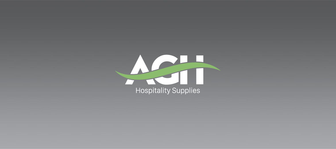 AGH Supply logo with grey background banner