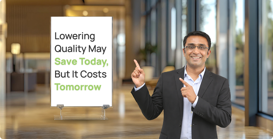 Lowering Quality May Save Today, But It Costs Tomorrow